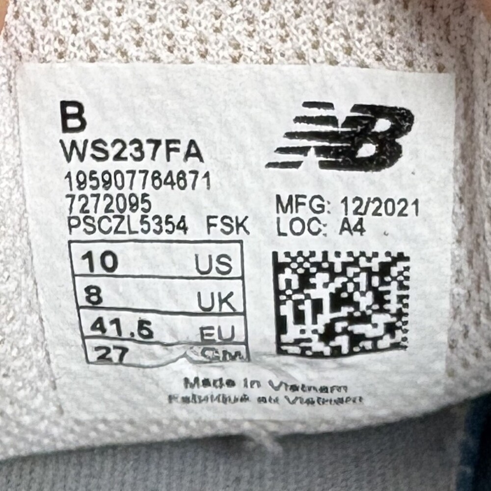 New Balance 237 Gray Blue Womens US Size 10 EUR 41.5 WS237FA Sneakers - Picture 9 of 9